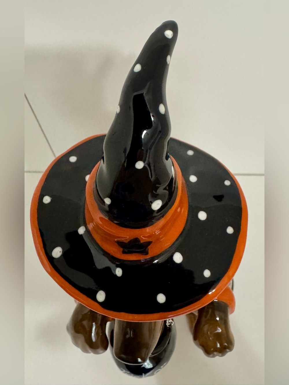 Blue Sky Clayworks  Halloween Dachshund Witch Trick-or-Treat Figurine NWT - Picture 3 of 11